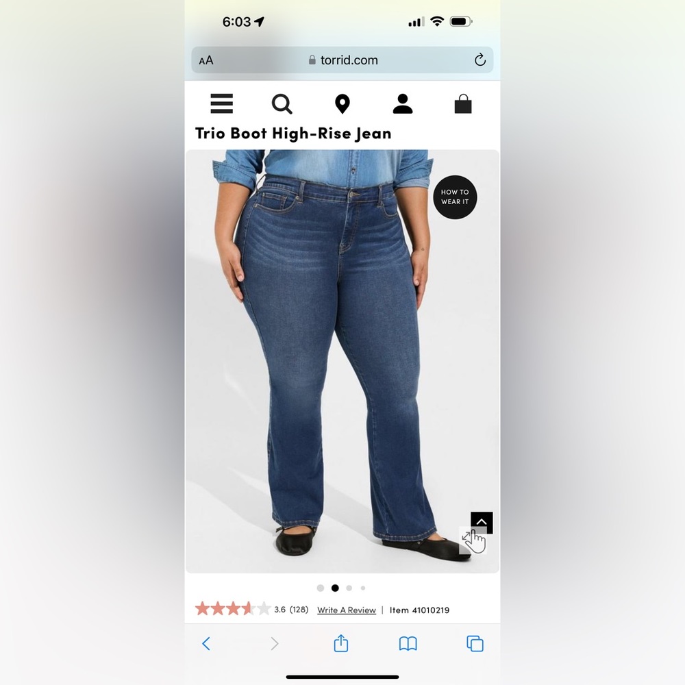 🌟BRAND NEW- size 22-26 Torrid Trio Boot High-Rise Jean🌟